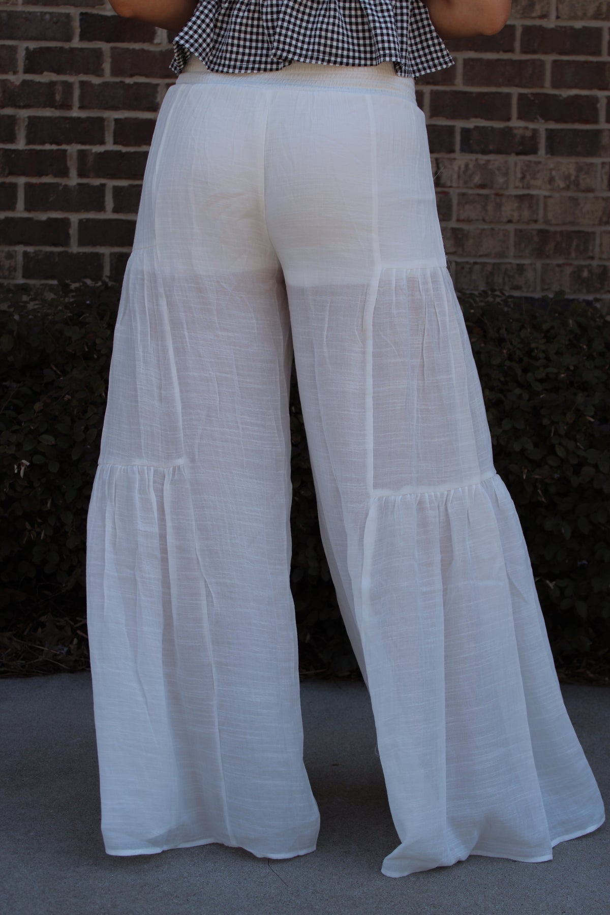 The Front Tie Waist Flowy Pants