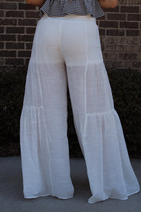 The Front Tie Waist Flowy Pants