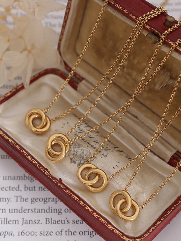 The Steel Hoop Pendant Necklace