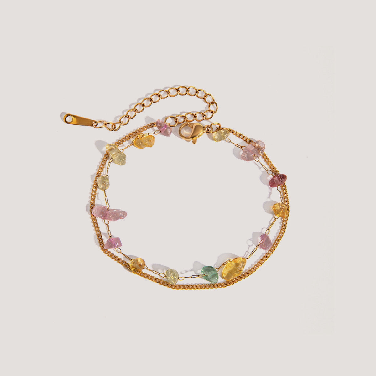 The Natural Stone Double Layered Bracelet