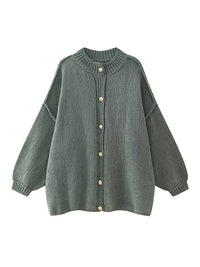 The Puff Sleeve Buttoned Cardigan