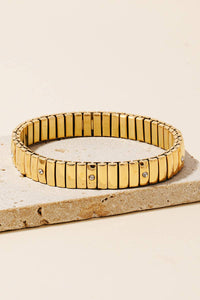 The Rhinestone Studded Elastic Bracelet