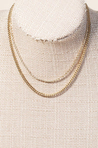 The Rope And Curb Chain Layered Necklace