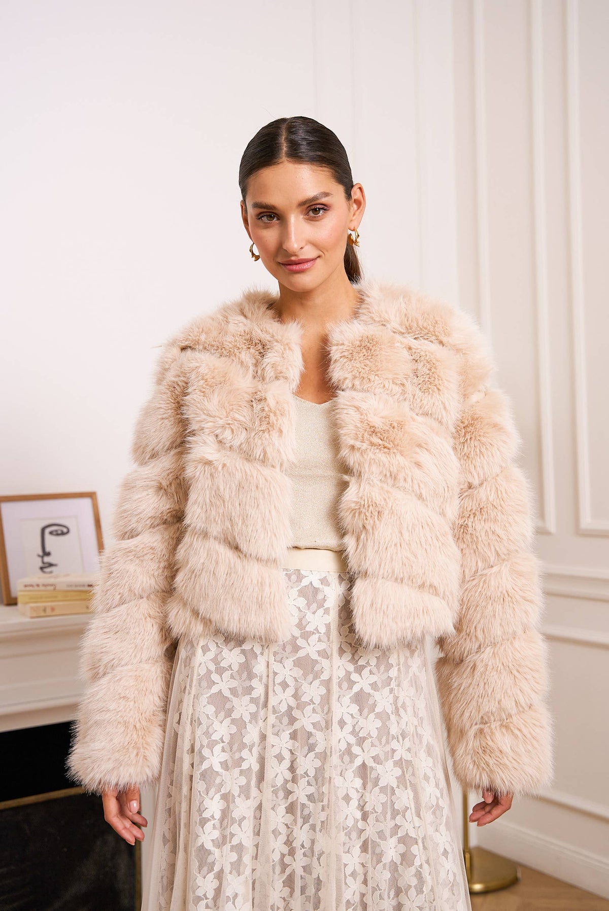 The Paula Short Faux Fur Jacket