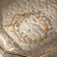 The Natural Stone Double Layered Bracelet