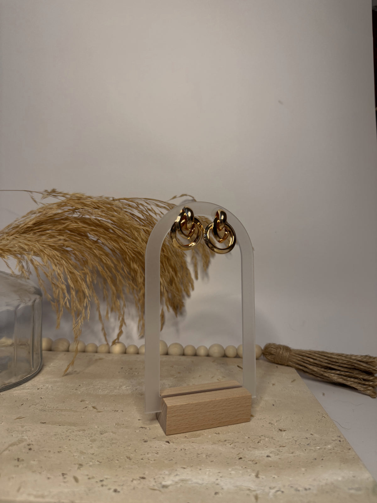 The Double Hoop Door Knocker Earrings