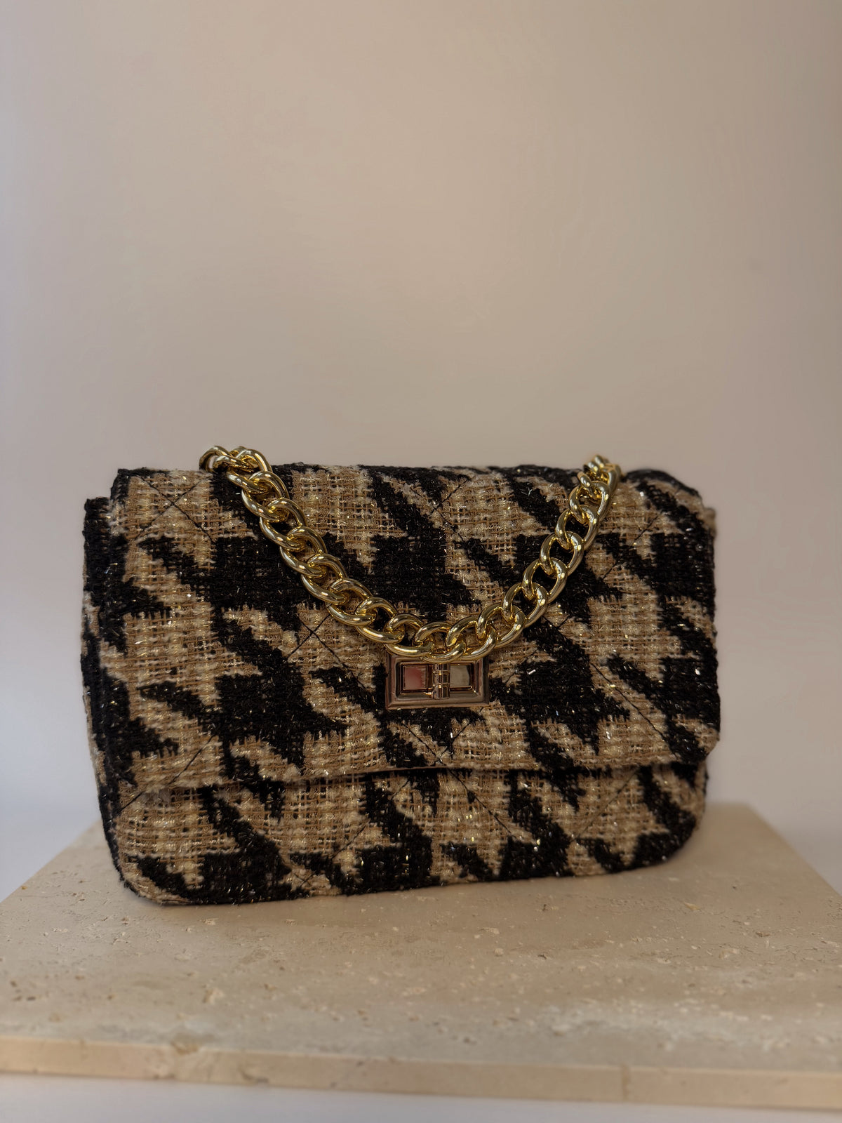 The Blair Houndstooth Crossbody
