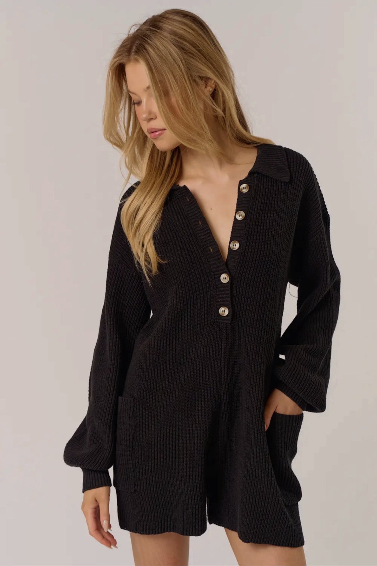 The Beth Button Up Romper