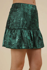 The Shiny Holiday Mini Skirt