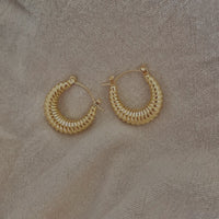 The Small Croissant Hoop Earrings