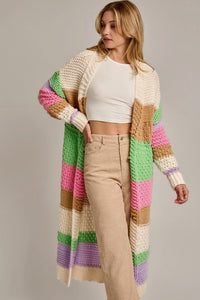 The Pastel Over Sized Long Cardigan