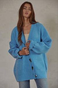 The Sky Blue Button-down Cardigan