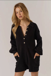 The Beth Button Up Romper