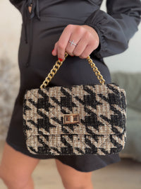 The Blair Houndstooth Crossbody