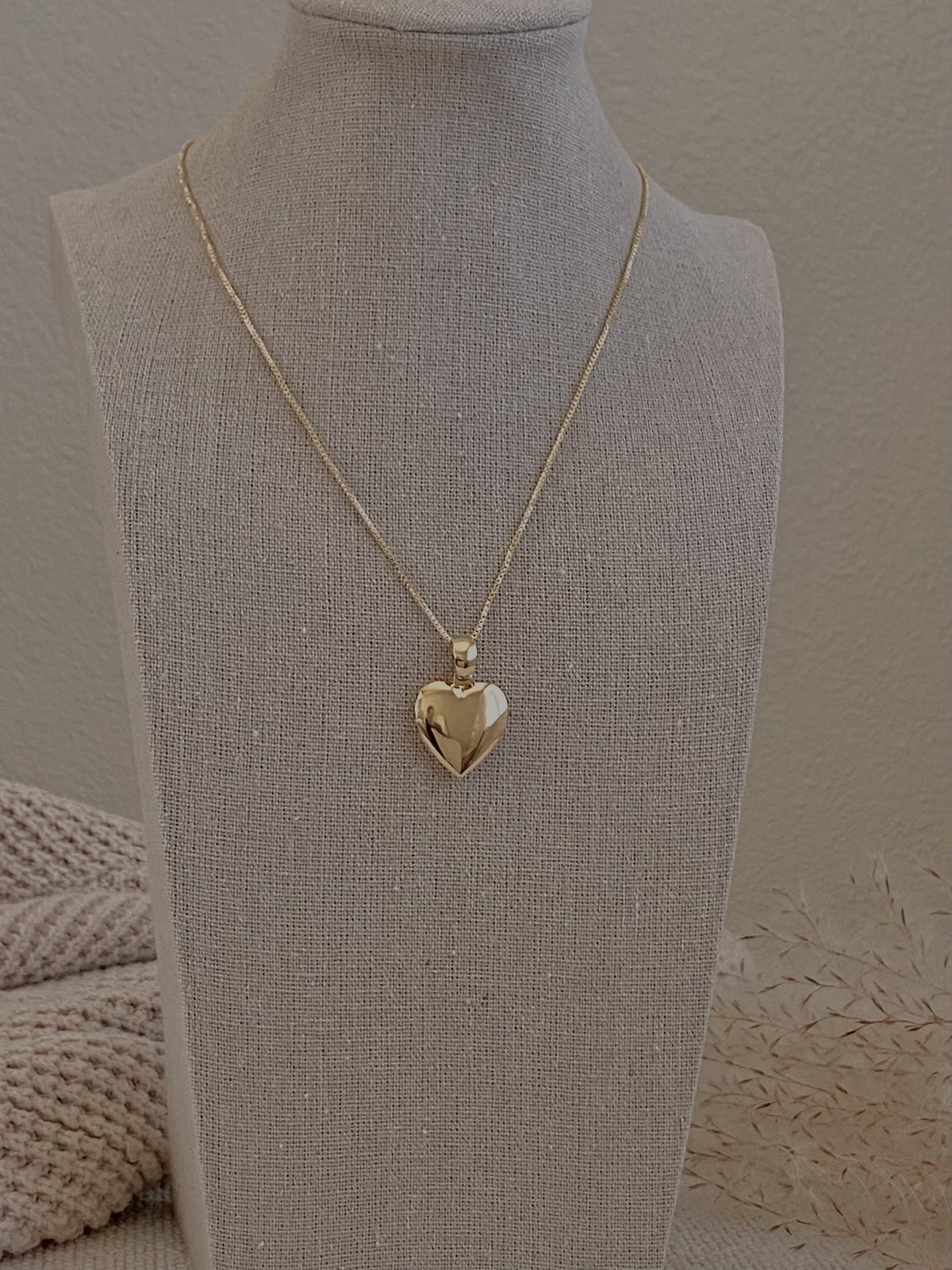 The Heart Locket Charm Pendant Necklace