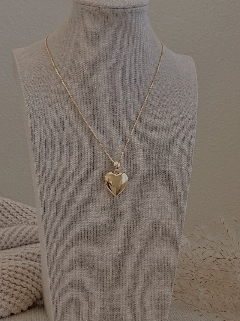 The Heart Locket Charm Pendant Necklace