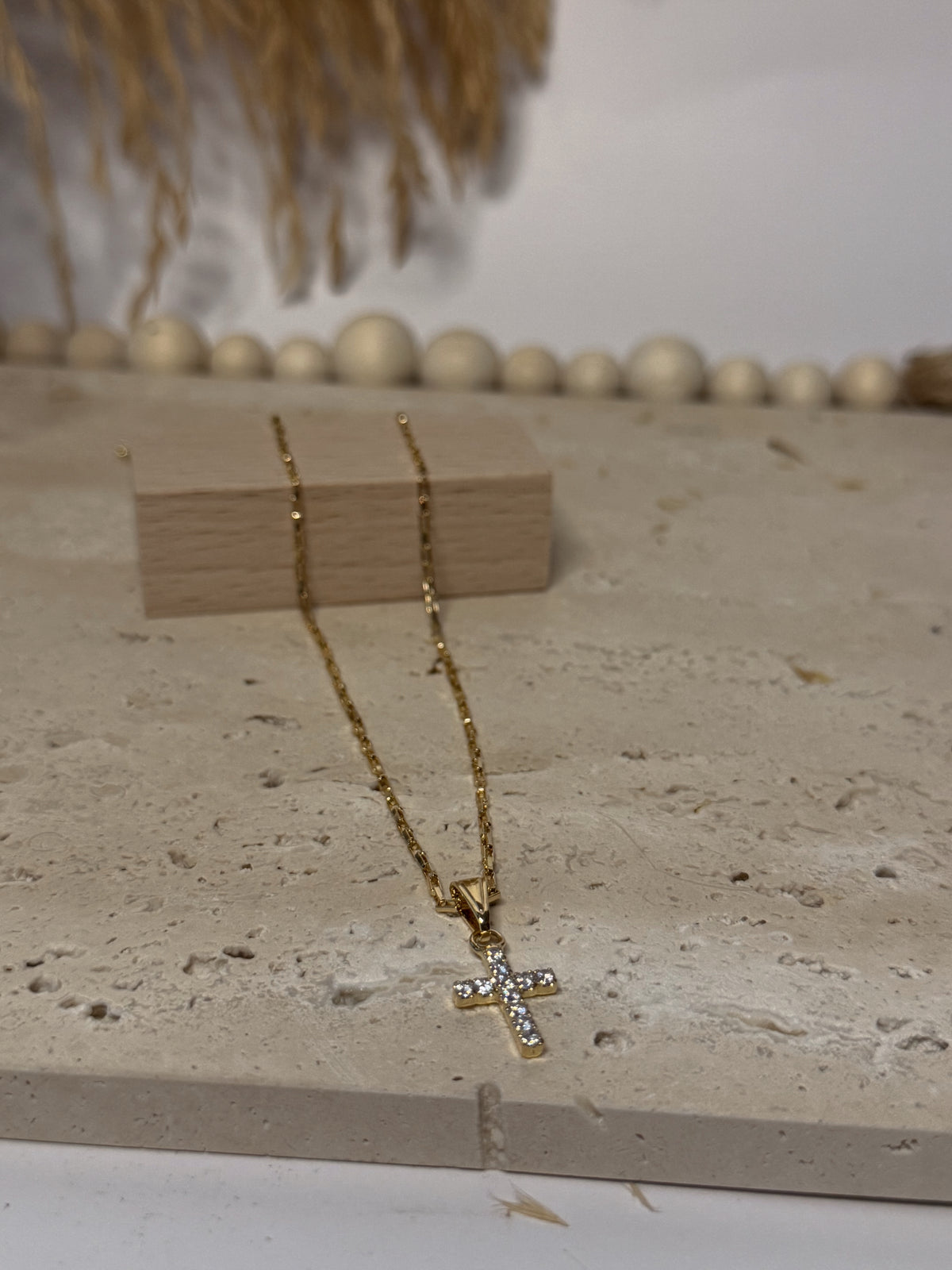 The Cross charm necklace