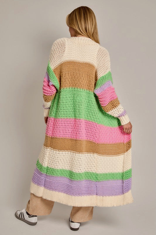 The Pastel Over Sized Long Cardigan