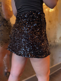 The Late Night Sequin Mini Skort