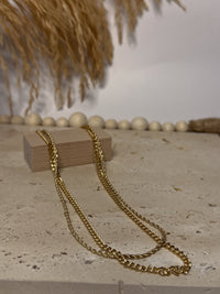 The Rope And Curb Chain Layered Necklace