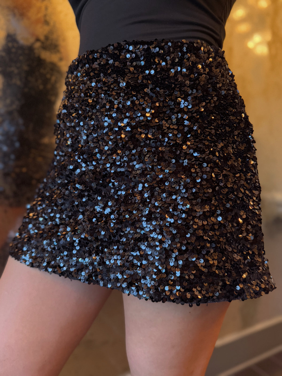 The Late Night Sequin Mini Skort