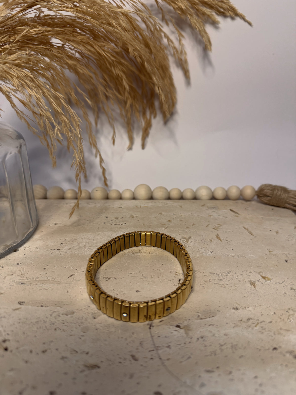 The Rhinestone Studded Elastic Bracelet