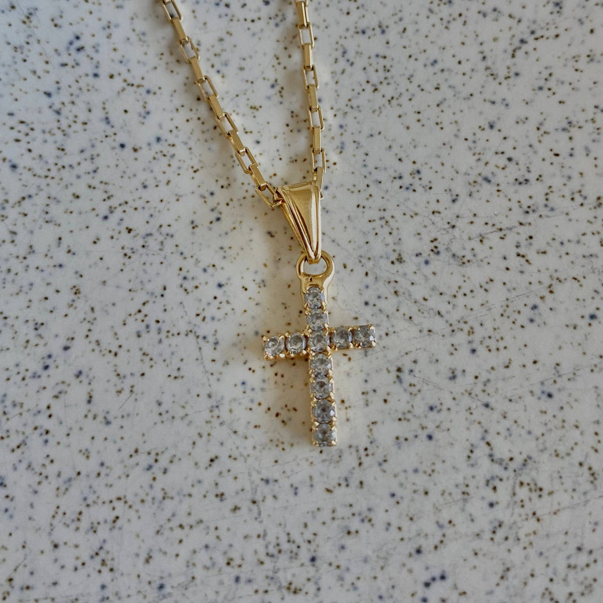 The Cross charm necklace