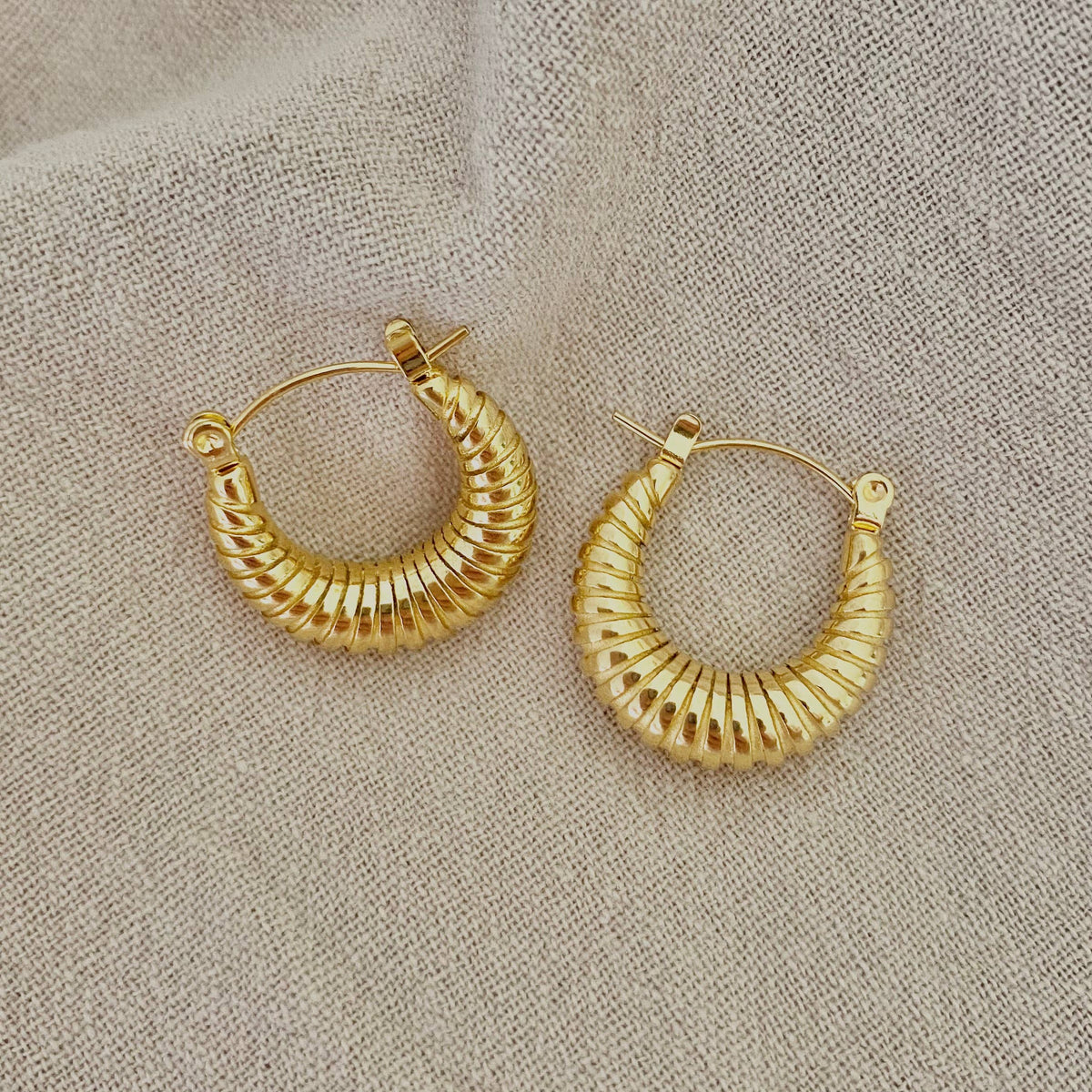 The Small Croissant Hoop Earrings
