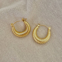 The Small Croissant Hoop Earrings
