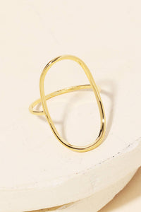 The Curved Oval Minimalist Ring