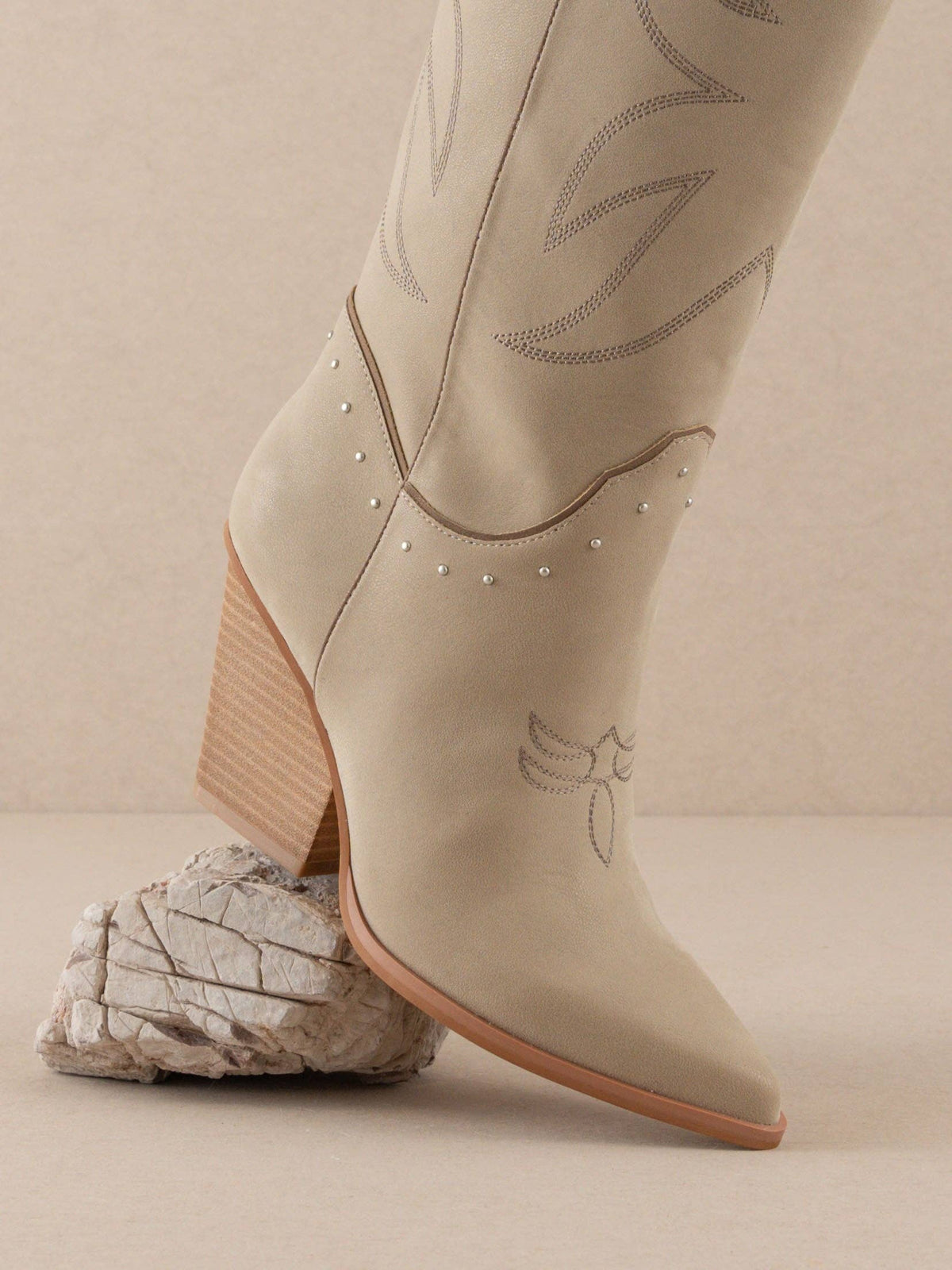 The Ashton Taupe Cowboy Boot