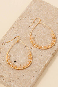 The Beaded Tear Dangle Earrings