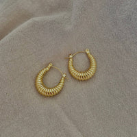 The Small Croissant Hoop Earrings