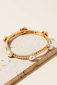 The Oval Pearl Elastic Bracelet