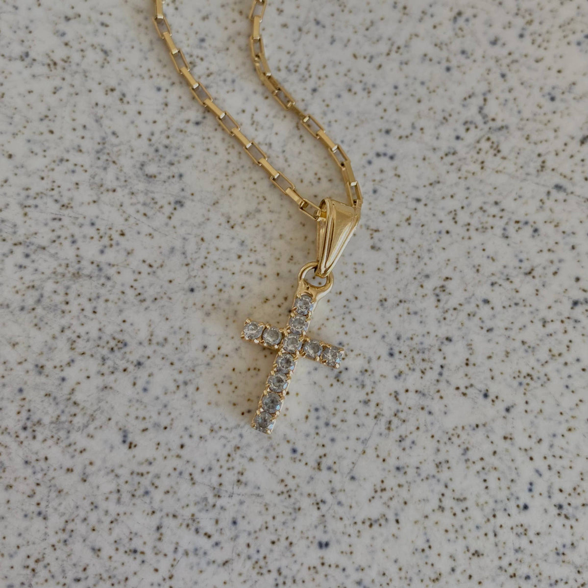 The Cross charm necklace