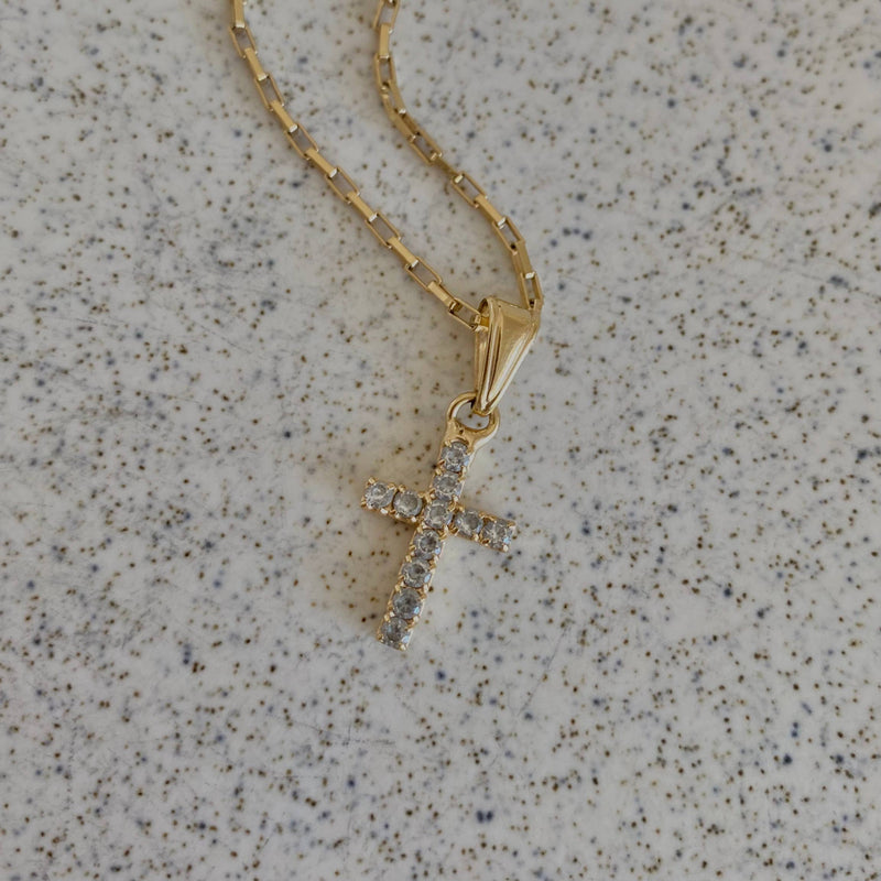The Cross charm necklace